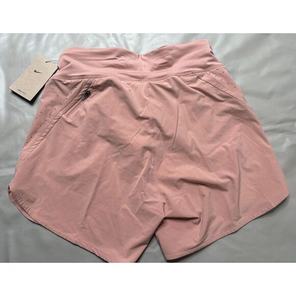 NIKE Women’s small Eclipse 5” Brief Lined Running Shorts CZ9568 601 Pale Pink - Picture 3 of 11